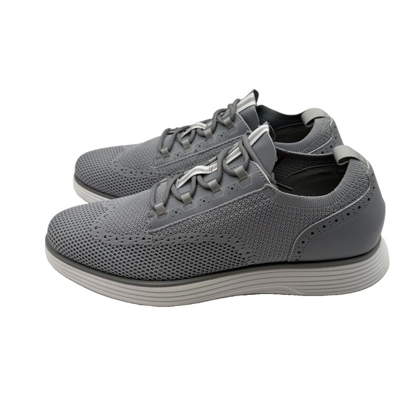 Bruno Marc Other - Bruno Marc Knit Oxford Men's Shoes Sz 12 Gray Wingtip Brogue Excellent Condition